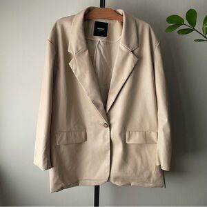 Vero Moda Curve Blazer Jacket Cream Plus Size 20
